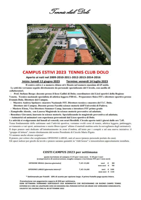 Campus Estivi TC Dolo